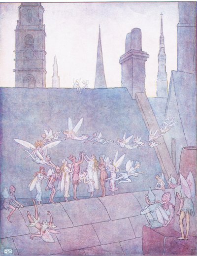 Fröhlich hinauf und fröhlich hinunter, um die Glocken der Londoner Stadt zu läuten von Leonard Leslie Brooke